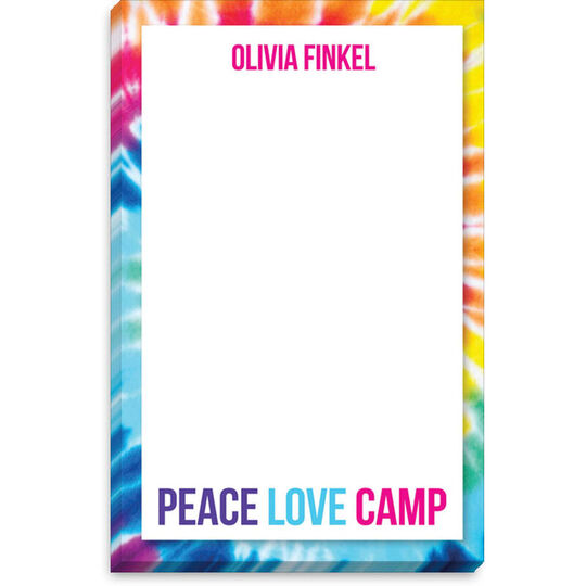 Peace Love Camp Notepads